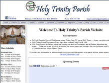 Tablet Screenshot of holytrinityschoolhill.org